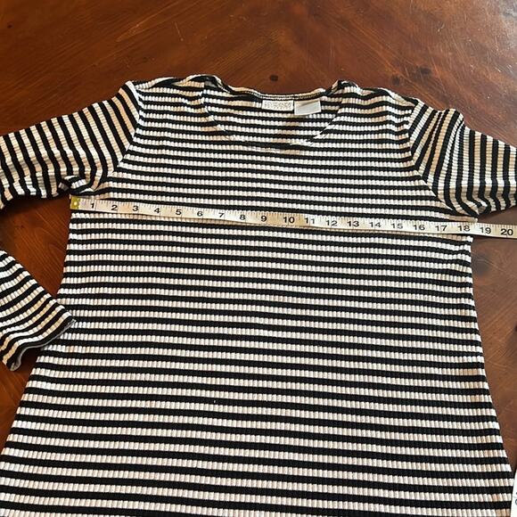 Dividends Maternity Striped Knit Top Woman Size Medium Vintage Y2K - Picture 6 of 7